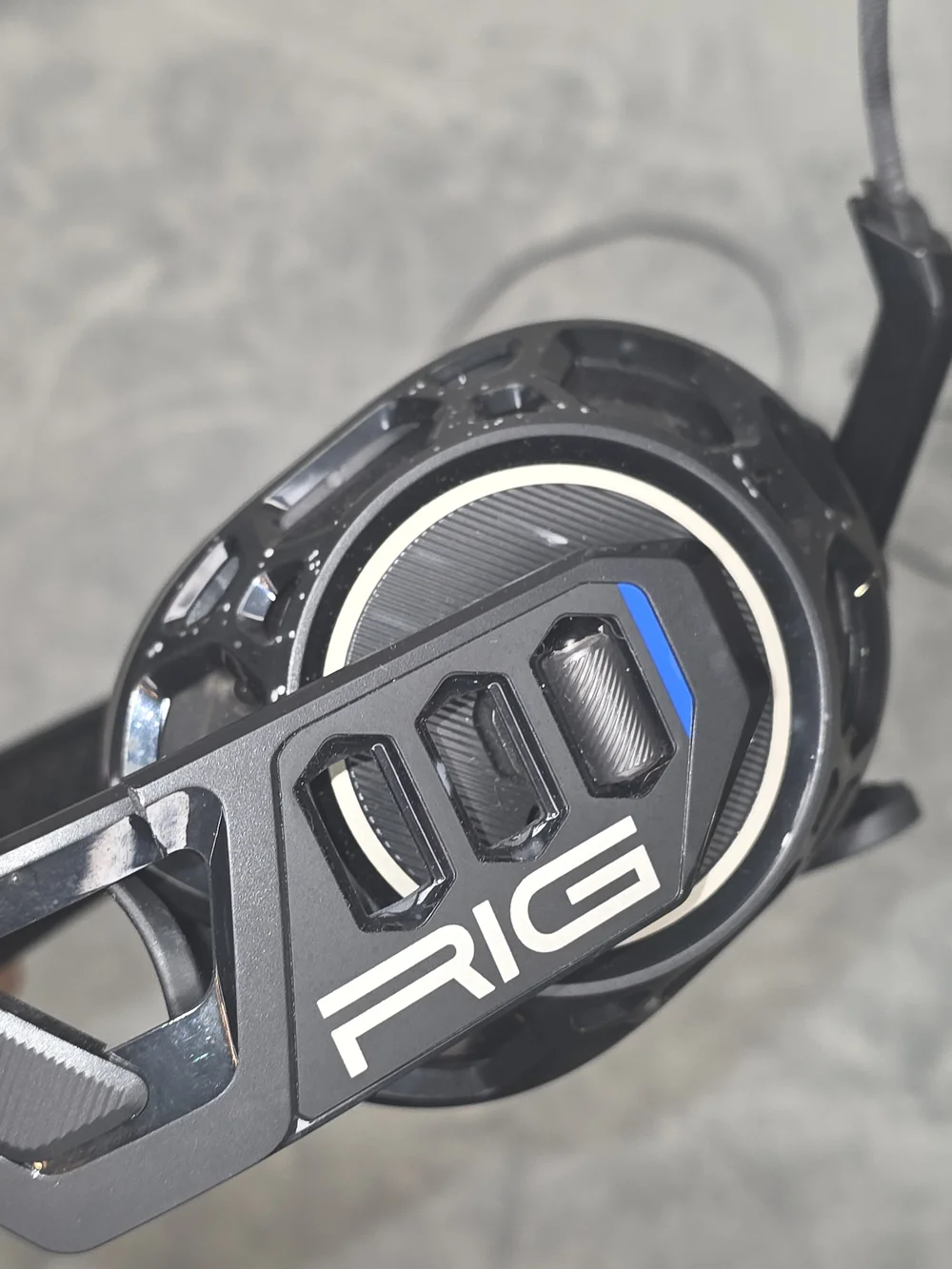 RIG 500 Pro Gaming Headset - Black with White and Blue Accents